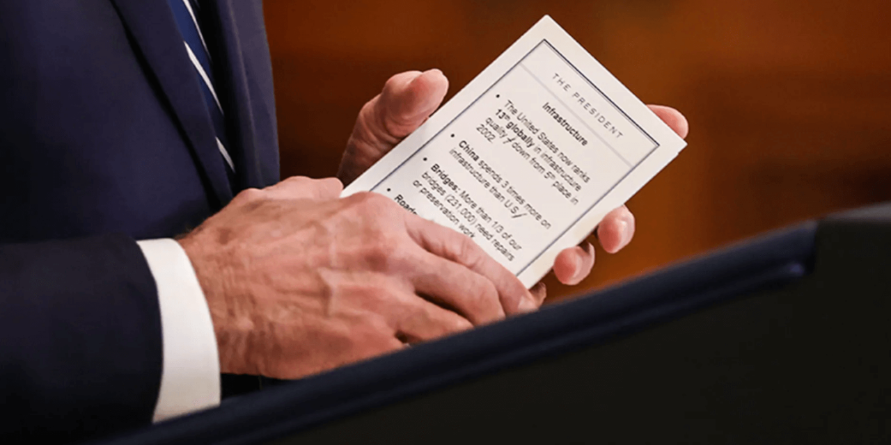 [EXPOSED] Instead of Giving Vague Answers, Biden References Note Cards to Provide Details